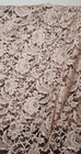Vintage French Lace Dusty Pink Floral 52  Wide 1 94 Yds Couture Bridal