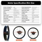 48v 1000w Front Rear Drive Hub Motor Wheel 20in 26in Snow E-bike Conversion Kit 