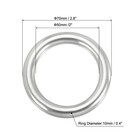 2-inch Metal Rings Marine Grade 316 Stainless Steel Seamless O-ring 10x50mm