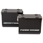 Tusk Aluminum Panniers With Pannier Racks V2 Medium Black For Kawasaki Klr 650