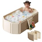 Toddler Bath Tub For Shower  Portable Baby Bathtub  Foldable Kids Bathtub     P   
