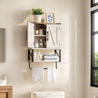 Storage Cabinet W  Towels Bar Over The Toilet For Bathroom Kitchen Bedroom White