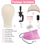 21 -24  Poly Canvas Block Head Professional Mannequin Canvas Head For Making  Dr