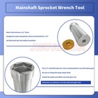 1 7 8  Mainshaft Sprocket Pulley Lock Nut Wrench Tool For Harley Big Twins 36-06