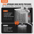 Vevor Outdoor Solar Heated Shower 10 57 Gallon Adjustable 2 Shower Head W  Base