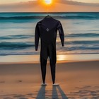 O   neill Men   s Hyperfreak 3 2   Full Wetsuit Size Medium Chest Zip Black black