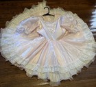 Vintage Girl   s Dress  Sz 3 Pageant Lace Ruffles