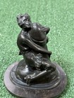 Bruno Zach The Hugger Solid Bronze Statue Signed Erotic