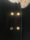 Vintage 1960s Robert Meshekoff Fur Collar Black Coat Med
