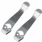 4pcs Stone Wash Titanium Deep Carry Pocket Clip For Spyderco Pm2 Smock Delica   