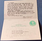 1947 U s  Postal Reply Card                 Stock  692