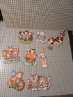 Lot Of 8 Vtg  Collectible Kitty Cat Magnets   Decor  -