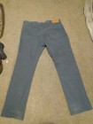 Nautica Straight Fit 36 32 5 Pocket Pants  Color Flat Blue   Only Wore One Time 