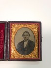 Antique Daguerreotype Ambrotype Photo Gentleman W  Ornate Case 1850s