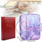 Bible Cover For Women Carrying Case Large  Tie-dye Purple 