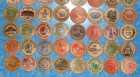 Lot Of 64 Vintage Pennsylvania Wooden Nickels Tokens Wood Coin Collection Pa