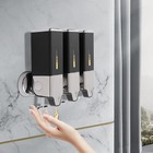 Black Soap Dispenser Wall Mounted Liquid Bathroom Shower Hand Shampoo Us 3 500ml