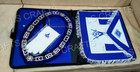 Masonic Regalia Master Mason Apron  Chain Collar And Gloves With Softcase Set