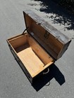 Antique Dome Top Steamer Trunk Wood Chest Victorian Style Storage