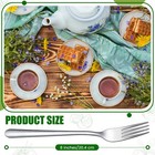 Syhood 400 Pcs Stainless Steel Dinner Forks Set 8 8 Inches 20 4 Cm  Silver
