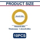 10 Pcs Gearcase Drain Plug Seal Gaskets Lower Unit Crease 0 55in