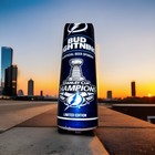 Tampa Bay Lightning  2021 Stanley Cup Bud Light Aluminum Beer Bottle Limited Edt