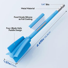 Silicone Resin Mixer Paddles  4 Pcs Epoxy Mixer For Drill - Paint Stirrer For Dr