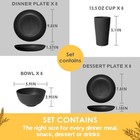 Teivio 32-piece Plates And Bowls Sets For 8  Kitchen Dish Dinnerware Sets