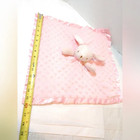 Pink Fleece Bunny Rabbit Lovey Baby Toy Security Blanket Plush Stuffed