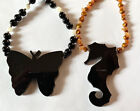 Lee Sands Vintage 1980s Butterfly   Seahorse Necklace Set Mother Of Pearl Inlay