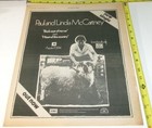 Paul Mccartney Vintage Ad Advert Album Single 1971 Back Seat Of My Car Beatles