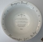New Mud Pie Ceramic Prayer Bowl Collect record  Thoughts blessings  Prayer Cards