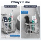 2 Slot Stainless Steel Toothbrush Holder Bathroom Wall Mounted Toothpaste Organi