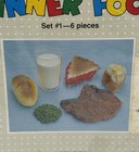 New Mtc Play Food Prop 6 Piece Steak Dinner Vintage Marvel Educ  Co Mtc-882
