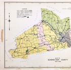 1941  Schenectady  County New York Map Original  20x16   Delanson Scotia