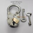 Mini Iron Brass Vintage Padlock With Working Key Rare Old Style Lock
