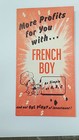 Nos Vintage French Boy Popcorn Warmer Display Brochure Pamphlet Restaurant Bar