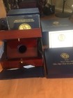 2009 Ultra High Relief Double Eagle  20 Gold Mahogany Wood Box book coa capsule 