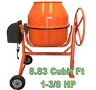 8 83 Cubic Feet Electric Cement Concrete Stucco Mortar Mixer Heavy Duty 1 3 8 Hp