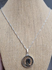 Ancient Roman Emperor Galerius Authentic Coin Pendant 925 Solid Silver Necklace