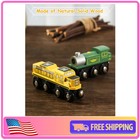 Sainsmart Jr Wooden Train Set Accessories Magnetic Toy Cars 10 Piece Set Ages 3 