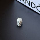 Pandora 792811c Sparkling Skull Halloween Charm Glow In Dark Heart Eyes W box