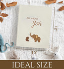 Babys First Year Book Baby Memory Book Boy Girl Baby Photo Album Minimalist Warm