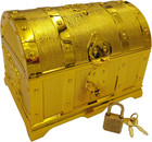Pirate Treasure Chest For Kids golden Plastic Toy Treasure Chest With Lock An   