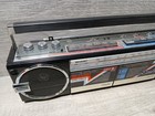 Sharp Qt-77  qt-77bk  Vintage Am fm Stereo Radio W Dual Cassette Boombox Read
