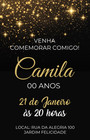 Digital Football Glitter Colors Birthday Party Invitation Personalized Texts 1