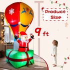 9ft Christmas Inflatable Santa Claus With Led Light Blow Up Outdoor Yard Decor