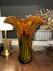 Vintage Art Glass Vase Murano Millefiori Italian Vase