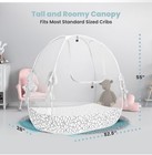 Breathable Mesh Crib Tent To Keep Baby From Climbing Out  Crib Net Canopy
