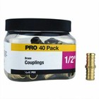 Jar Of 40 Apollo Pex 200 Psi Lead Free Brass Couplings 1 2 X 1 2 Dia  In   b59 